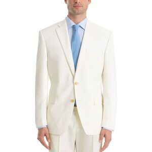 Lauren Ralph Lauren Mens Classic-Fit Wool Suit Jacket 39 Short White - NWT $450